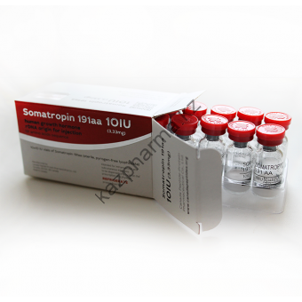 Гормон роста CanadaPeptides Somatropin 191aa (10 флаконов по 10 ед) - Уральск